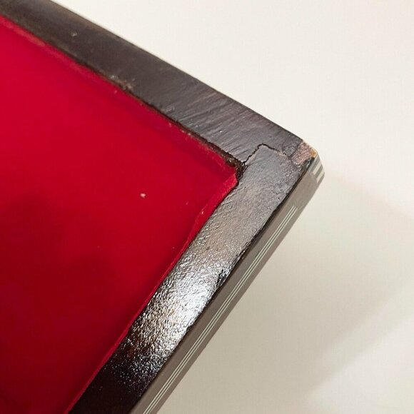 Vintage Wooden Jewelry Box Micro Mosaic Unmarked - Picture 16 of 16